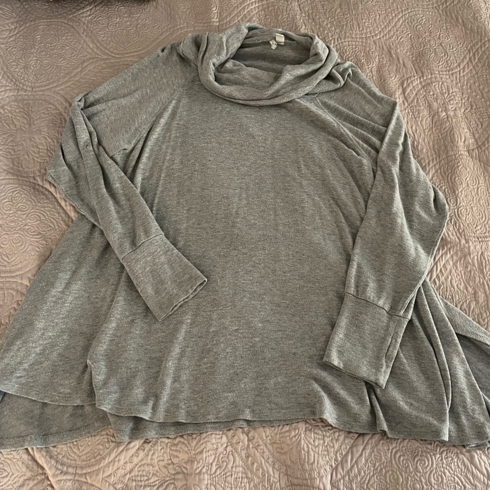 Cato Gray Cowl Neck Top Size 18/20W